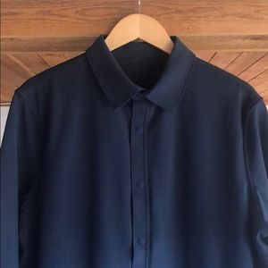Lululemon navy blue button down size L